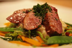 Grilled Duck Breasts with Orange and Redcurrant Sauce